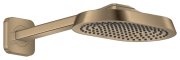 Верхній душ Hansgrohe Axor ShowerSphere 1jet EcoSmart+ 250х160 мм із кронштейном матова бронза 39770140