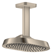 Верхний душ Hansgrohe Axor ShowerSphere 250х160 мм 1 режим EcoSmart+ с потолочным подсоединением матовый никель 39771820
