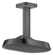 Верхний душ Hansgrohe Axor ShowerSphere 250х160 мм 1 режим EcoSmart+ с потолочным подсоединением матовый черный хром 39771340