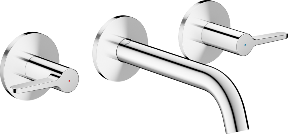 Змішувач для раковини Hansgrohe Axor One настінний на 3 отвори хром 48150000