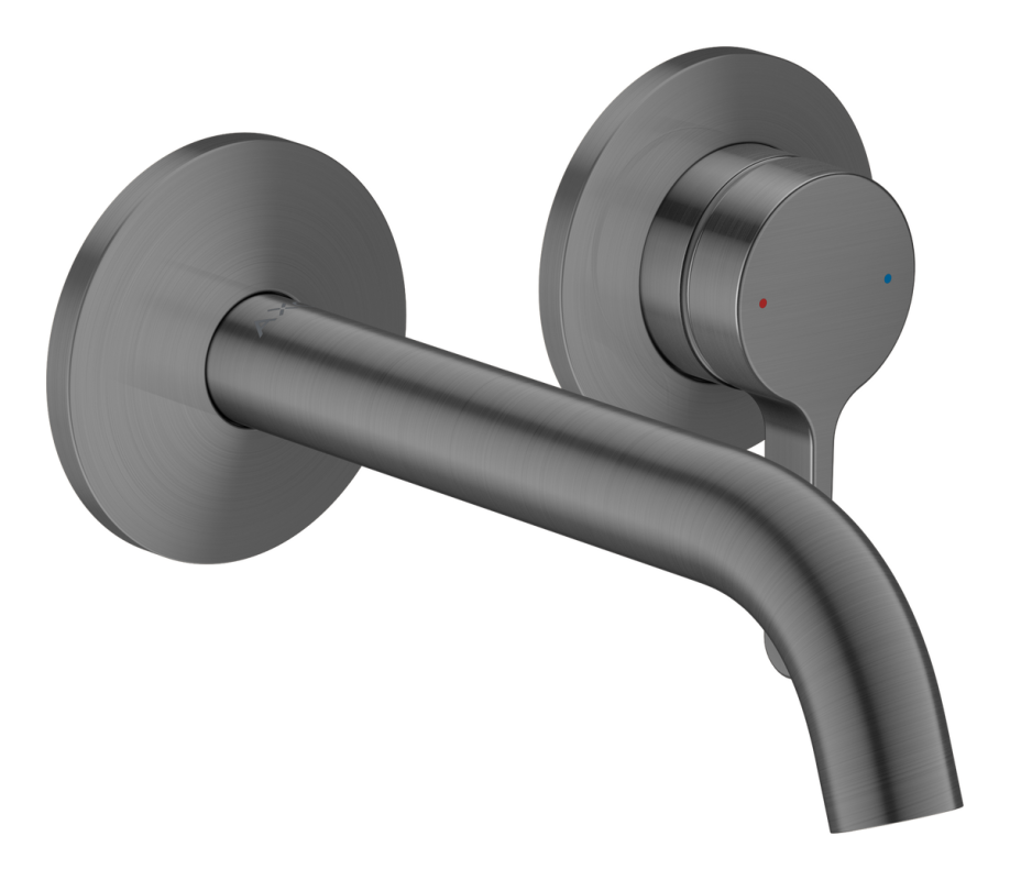 Змішувач для раковини Hansgrohe Axor One настінний одноважільний матовий чорний хром 48170340