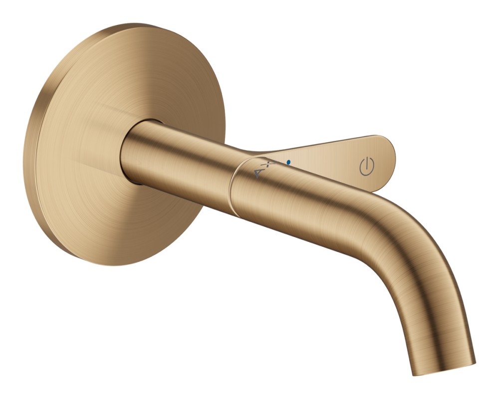 Смеситель для раковины Hansgrohe Axor One настенный однорычажный матовая бронза 48180140