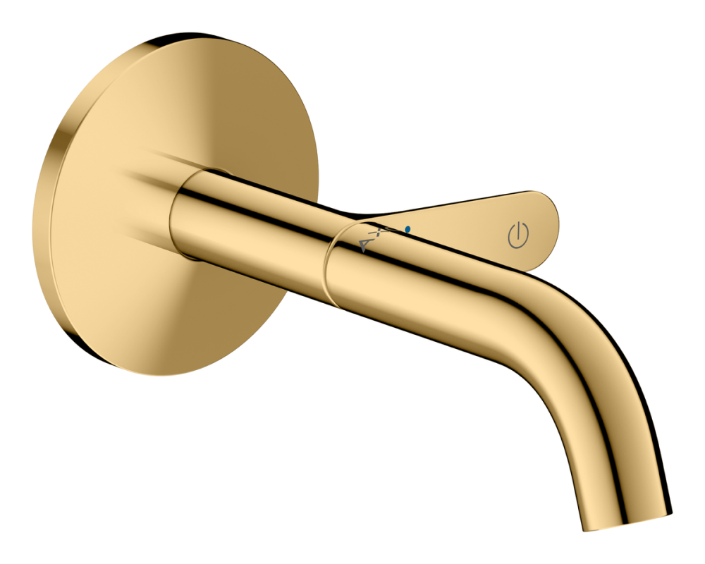 Смеситель для раковины Hansgrohe Axor One настенный однорычажный полированное золото 48180990