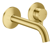 Смеситель для раковины Hansgrohe Axor One настенный однорычажный матовая латунь 48170950