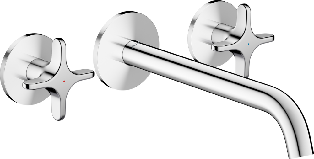 Змішувач для ванної Hansgrohe Axor One настінний на 3 отвори хром 48430000