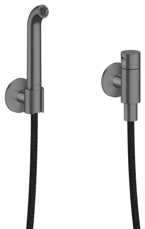 Гигиенический душ Hansgrohe Axor One со шлангом и держателем матовый черный хром 48655340