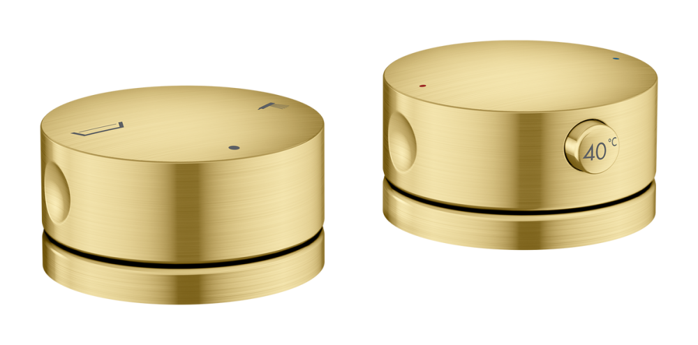 Термостат на борт ванны Hansgrohe Axor One матовая латунь 48470950