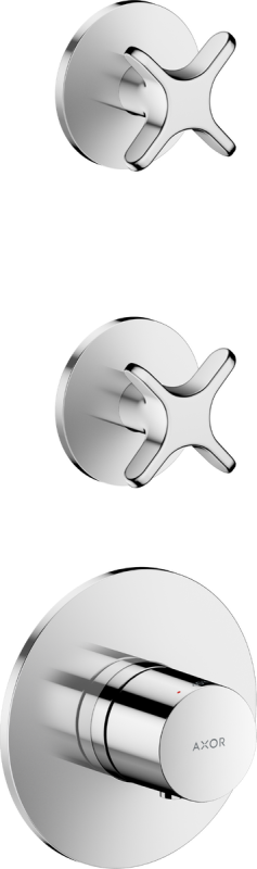 Термостат для душу Hansgrohe Axor One вбудований 2 споживача хром 48712000