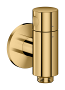 Шланговое подсоединение Hansgrohe Axor One с запорным клапаном полированное золото 48781990