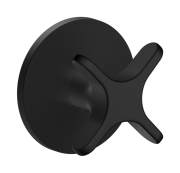 Запірний вентиль Hansgrohe Axor One прихованого монтажу матовий чорний 48771670