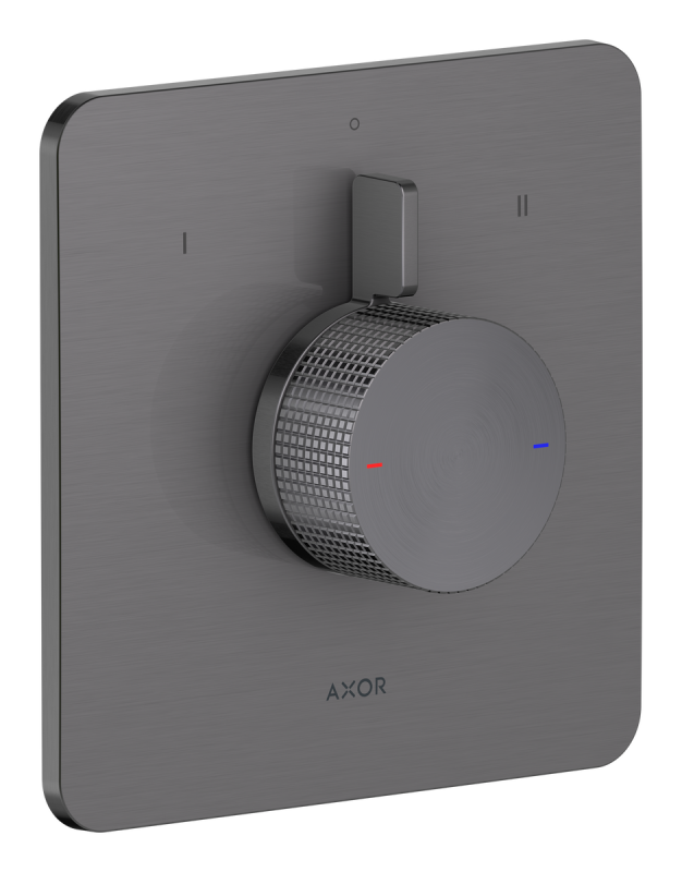 Змішувач для душу Hansgrohe Axor Citterio C вбудований 2 споживача матовий чорний хром 49451340