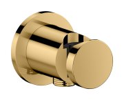 Шланговое подсоединение Hansgrohe Axor One с держателем ручного душа полированное золото 48780990