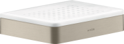 Мыльница для ванной Hansgrohe Axor Universal Softsquare металл/керамика матовый никель 42803820