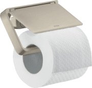 Держатель для туалетной бумаги Hansgrohe Axor Universal Softsquare с крышкой матовый никель 42836820