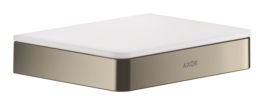 Полиця для ванної Hansgrohe Axor Universal Softsquare 150 мм матовий нікель 42840820