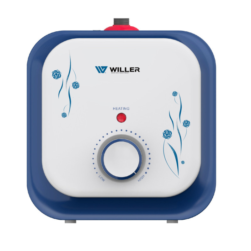 Бойлер Willer PU10RF-Cubus монтаж під мийкою для підлоги 10 л мокрий ТЕН білий 93606