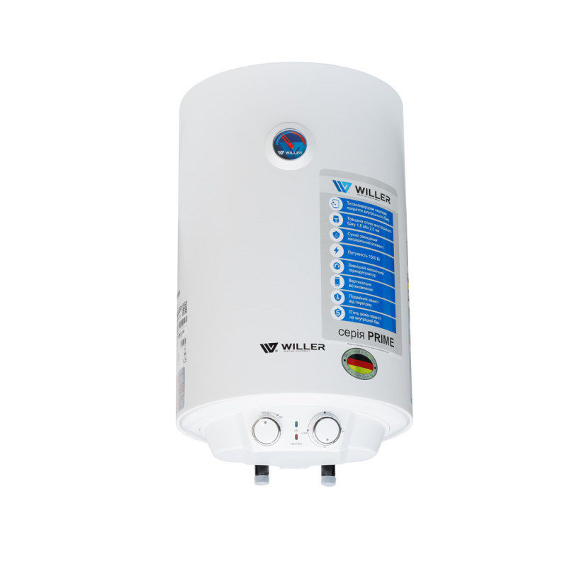 Бойлер Willer EV30DR-Prime вертикальний 30 л сухий ТЕН білий 92340
