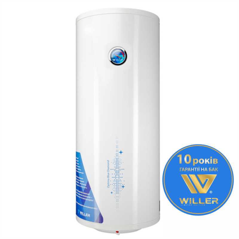 Бойлер Willer EV100DR Optima вертикальный 100 л сухой ТЭН белый 44431