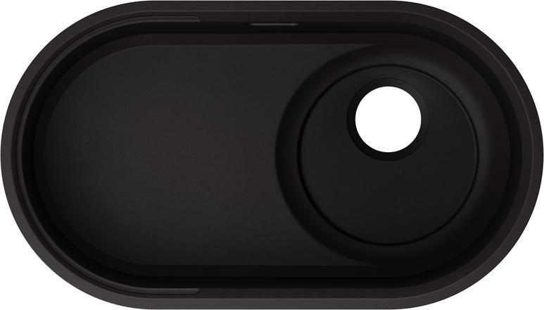 Мийка для кухні Blanco Oovalon 700-IF 75,6х43 см Velgranit містичний чорний 527991