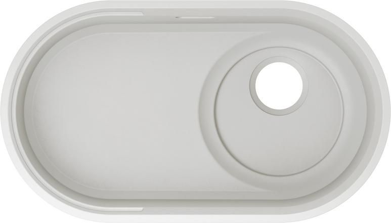 Мийка для кухні Blanco Oovalon 700-IF 75,6х43 см Velgranit хмарний білий 527992