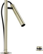 Смеситель для кухни Blanco Luneoo-S с выдвижным изливом матовое золото 527974