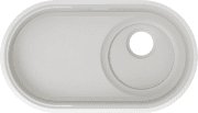Мийка для кухні Blanco Oovalon 700-U під стільницю 75,6х43 см Velgranit хмарний білий 527990