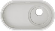 Мойка для кухни Blanco Oovalon 700-U под столешницу 75,6х43 см Velgranit облачный белый 527990
