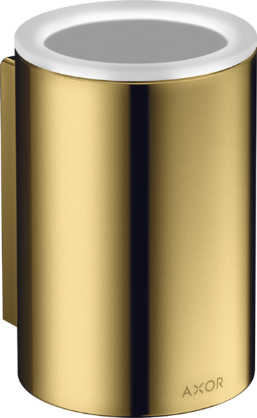 Стакан для зубных щеток Hansgrohe Axor Universal Circular стекло/металл полированное золото 42804990