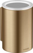 Стакан для зубных щеток Hansgrohe Axor Universal Circular стекло/металл бронза матовая 42804140