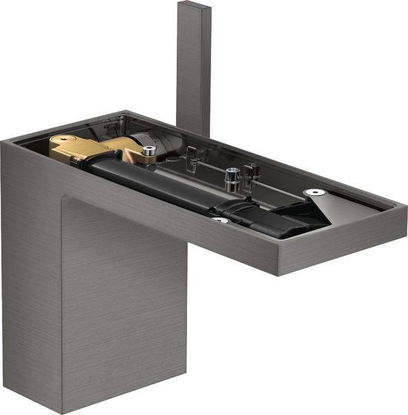 Змішувач для раковини Hansgrohe Axor MyEdition без панелі з донним клапаном Push-Open матовий чорний хром 47032340