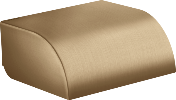 Держатель для туалетной бумаги Hansgrohe Axor Universal Circular с крышкой матовая бронза 42858140