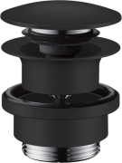 Донный клапан для раковины и биде Hansgrohe Axor Push-Open матовый черный 51300670