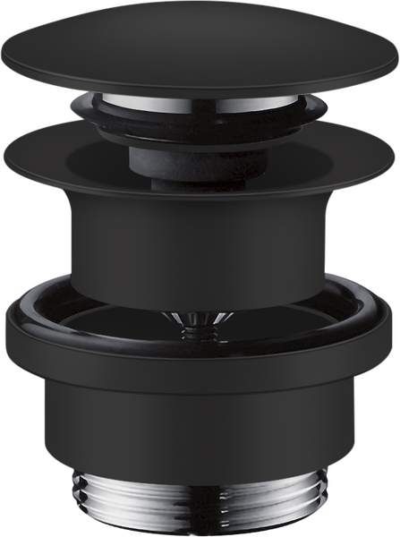 Донный клапан для раковины и биде Hansgrohe Axor Push-Open матовый черный 51300670