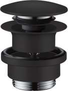 Донный клапан для раковины и биде Hansgrohe Axor Push-Open матовый черный 51300670