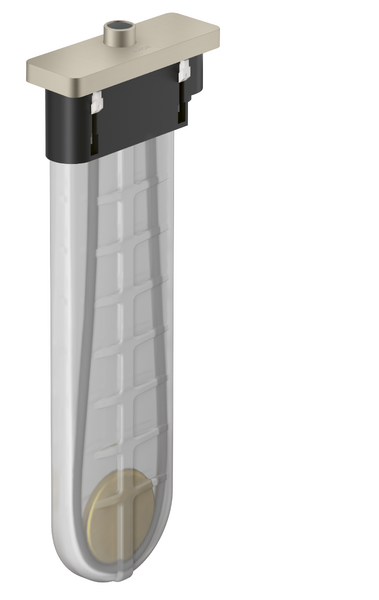 Шланг скрытого монтажа для смесителя на борт ванны Hansgrohe Axor sBox с декоративной накладкой матовый никель 28017820