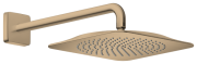 Верхній душ Hansgrohe Axor Citterio C1Jet EcoSmart 270х270 мм з кронштейном матова бронза 28791140