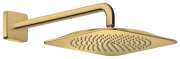 Верхній душ Hansgrohe Axor Citterio C 1jet EcoSmart 270х270 мм із кронштейном поліроване золото 28791990