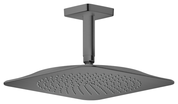 Верхний душ Hansgrohe Axor Citterio C 1jet EcoSmart 270х270 мм с потолочным кронштейном матовый черный хром 28793340