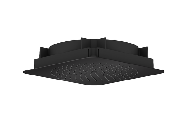 Верхний душ Hansgrohe Axor Citterio C 1jet EcoSmart 275х275 мм встраиваемый в потолок матовый черный 28795670