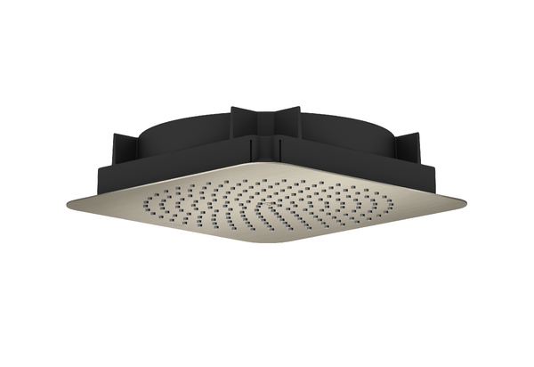 Верхний душ Hansgrohe Axor Citterio C 1jet EcoSmart 275х275 мм встраиваемый в потолок матовый никель 28795820