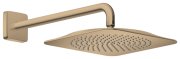 Верхний душ Hansgrohe Axor Citterio C 1jet EcoSmart 270х270 мм с кронштейном матовая бронза 28791140