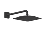 Верхній душ Hansgrohe Axor Citterio C 1jet EcoSmart 270х270 мм з кронштейном матовий чорний 28791670