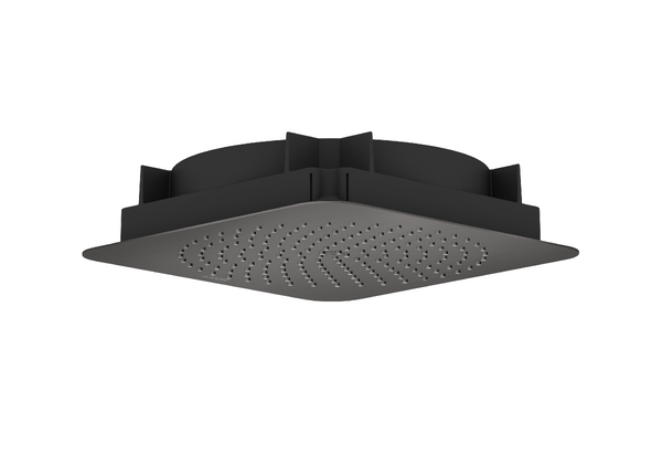 Верхній душ Hansgrohe Axor Citterio C 1jet 275х275 мм вбудовується в стелю матовий чорний хром 28794340