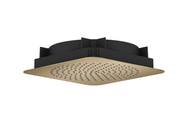 Верхний душ Hansgrohe Axor Citterio C 1jet EcoSmart 275х275 мм встраиваемый в потолок матовая бронза 28795140