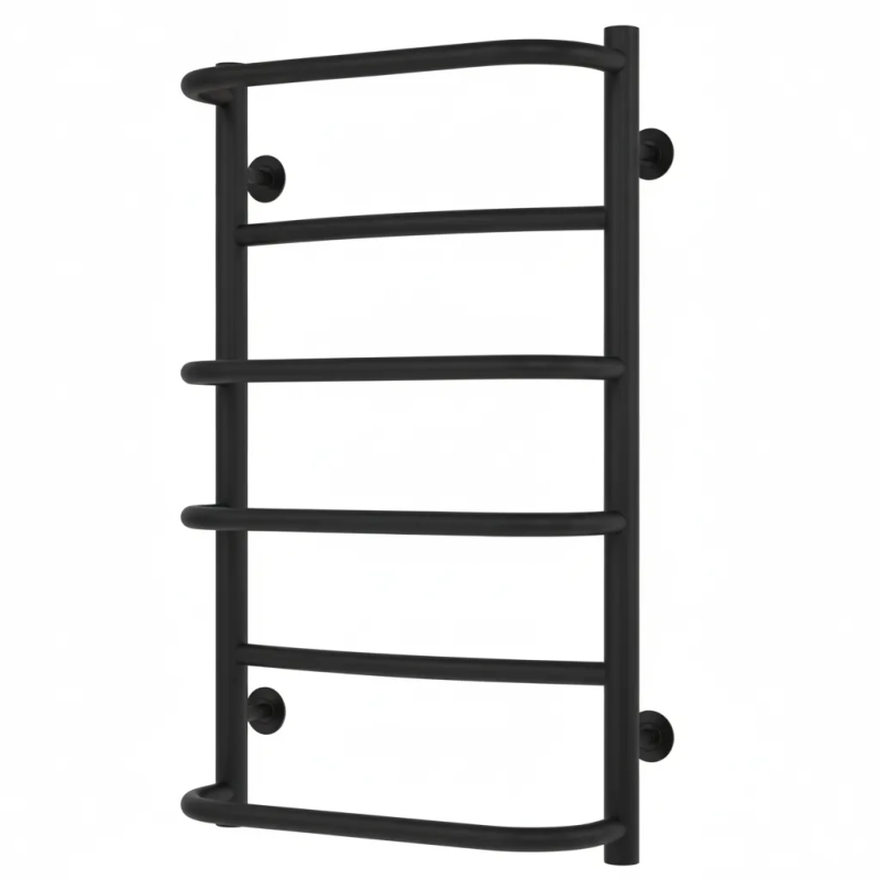 Водяна сушарка для рушників Arte Radiator Lilu 400х700/6 нижнє підключення нержавіюча сталь чорний LiW.70.40.6.B.O