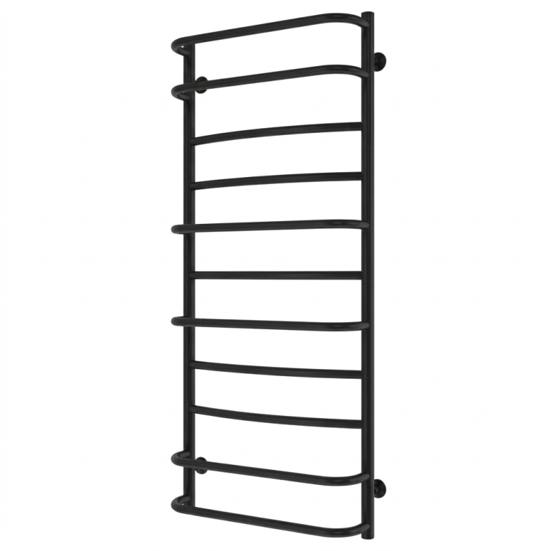 Водяной полотенцесушитель Arte Radiator Lilu 500х1200/11 правое подключение нержавеющая сталь черный LiW.120.50.11.B.R