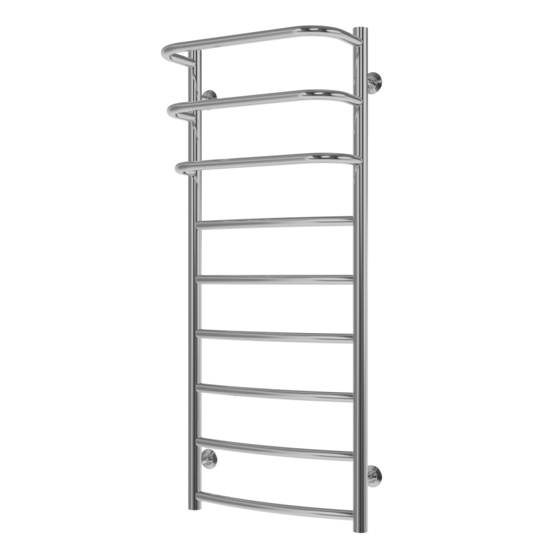 Водяной полотенцесушитель Arte Radiator Prima 400х1000/9 нижнее подключение нержавеющая сталь полированная PRW.100.40.9.O.O