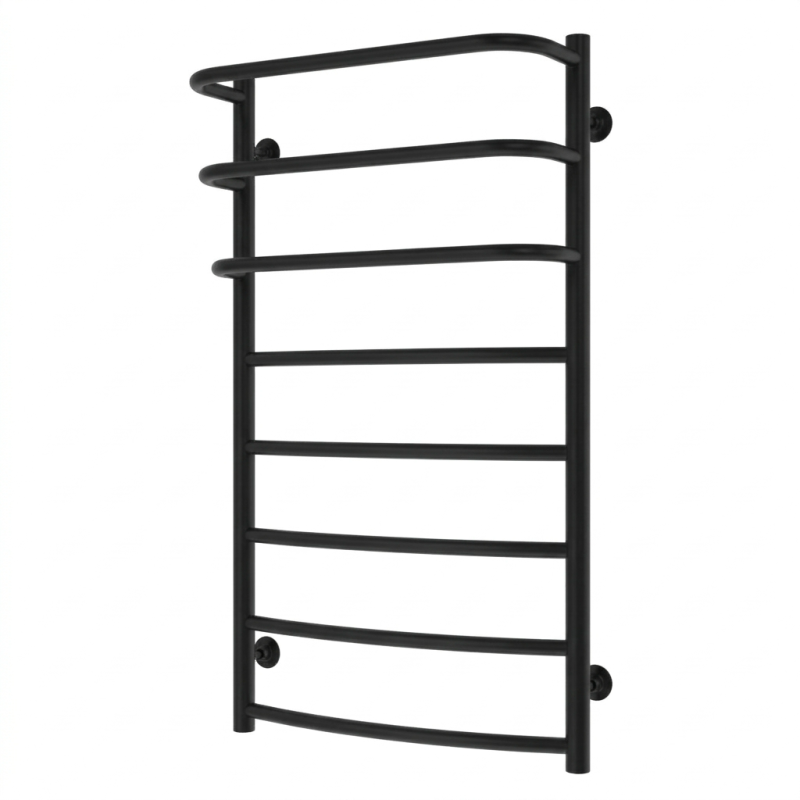 Водяной полотенцесушитель Arte Radiator Prima 500х900/8 нижнее подключение нержавеющая сталь черный PRW.90.50.8.B.O