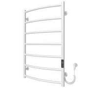 Электрический полотенцесушитель Arte Radiator Sora 500х800/7 правое подключение JD03 нержавеющая сталь белый SRE.80.50.7.W.R.3