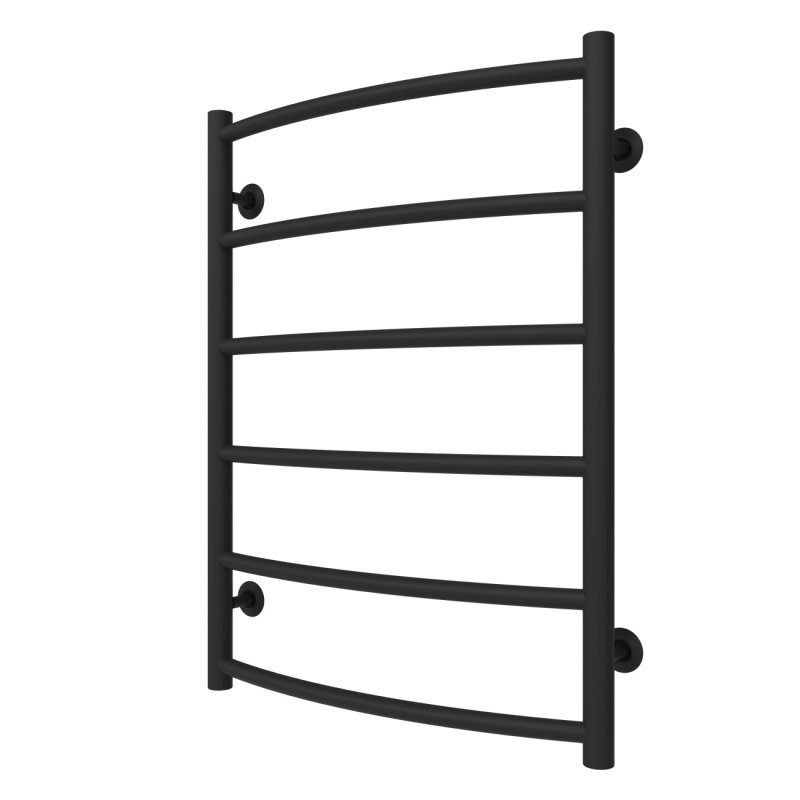Водяной полотенцесушитель Arte Radiator Sora 500х700/6 нижнее подключение нержавеющая сталь черный SRW.70.50.6.B.O